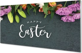 Szkło do Kuchni na Ścianę Wielkanocna Kompozycja Kwiatowa