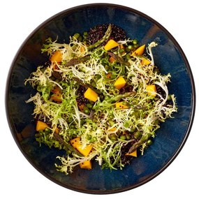 Czarno-niebieska kamionkowa misa ø 30 cm Gastro Dark Blue/Black – Bitz