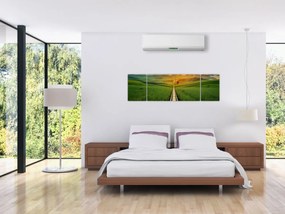 Obraz - Wschód słońca nad doliną (170x50 cm)