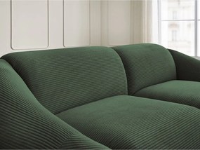 Zielona sztruksowa sofa 250 cm Tina – Bobochic Paris