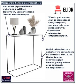 Biała konsola nowoczesna pod lustro D9-F94
