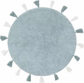 Okrągły miętowy dywan dziecięcy Malu