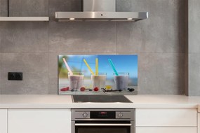 Szklany Panel Barwne Drink w Szklankach