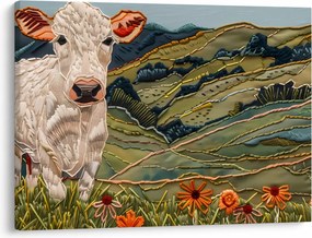 Obraz - Imitacja dzianego motywu (70x50 cm)