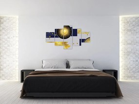 Obraz - Złote koła (125x70 cm)