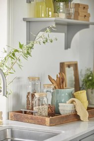 Szklany pojemnik na żywność BAMBOO z bambusową pokrywką 1750 ml