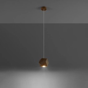 Lampa wisząca WOODY naturalne drewno SOLLUX  LIGHTING