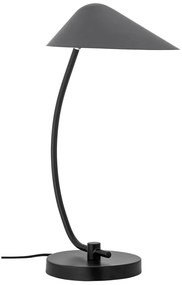 Czarna lampa stołowa z metalowym kloszem (wysokość 50 cm) Nisella – Bloomingville