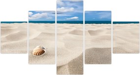 Obraz - Muszle na plaży (125x70 cm)