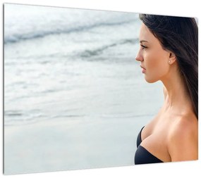 Obraz kobiety na plaży (70x50 cm)