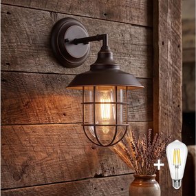 Westinghouse 6121640 - zewnętrzna lampa ścienna LED IRON HILL 1xE27/60W/230V IP44