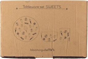 Kamionkowy zestaw naczyń dla dzieci 3 szt. Sweets – Bloomingville Mini