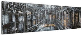 Obraz wnętrza starego budynku (170x50 cm)
