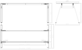 Biurko PRIMO SIGMA, 180x90 cm, szara podstawa, dąb naturalny