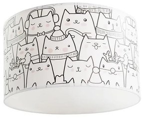 Dziecięca lampa sufitowa CATS 1xE27/60W/230V