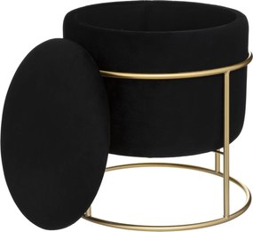 Pufa ze schowkiem ELIANE, okrągła