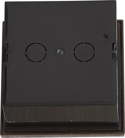 Nowoczesny kinkiet rdzawobrązowy kwadratowy z LED IP54 - Gem