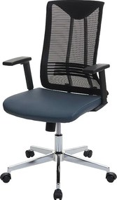 Krzesło biurowe MCW-J53,  niebiesko-szary