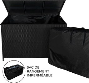 Pudełko rattanowe 582L - czarne