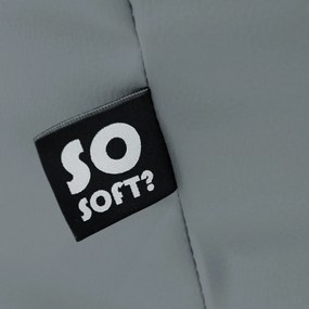 Czerwony worek do siedzenia z imitacji skóry Lull XL – So Soft?