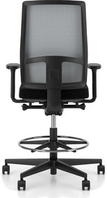 Obrotowy hoker do biura z siatkowym oparciem X-Line Counter Swivel Chair Mesh