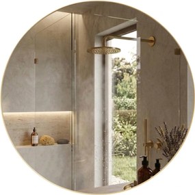 Lustro okrągłe NOOR, metalowa rama, Ø 80 cm