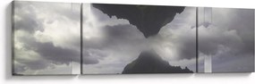 Obraz - Góry na Islandii, geometryczny kolaż (170x50 cm)