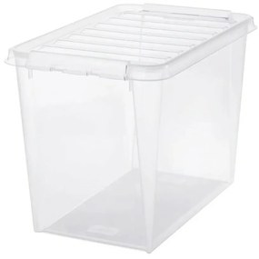 SmartStore Pojemnik z białymi zatrzaskami Classic,61 l, 61 l