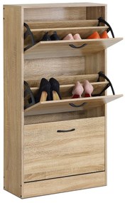 Szafka na buty z przegródkami G1016 OAK, dąb