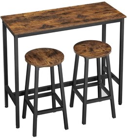 Industrialny stół barowy z 2 stołkami Z5-H40