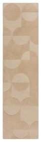 Beżowy wełniany chodnik 60x230 cm Gigi – Flair Rugs