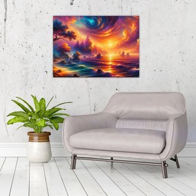 Obraz na szkle - Magiczny świat (70x50 cm)