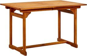 Zestaw jadalniany ogrodowy 7 elementów z Litego Drewna Akacjowego Rozkładany i Składany