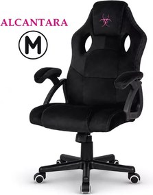 Fotel obrotowy Bazarnes z oddychającą tkaniną Alcantara i funkcją TILT