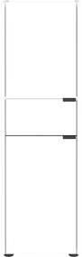 Biała wysoka szafka łazienkowa 34x111 cm Forano – Germania