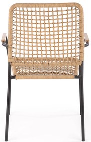 K457 krzesło naturalny, rattan syntetyczny, boho, skandynawski,