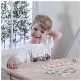 Viga gra edukacyjna drewniana układanka sortuj dopasuj kolory i kształty 38 el. montessori
