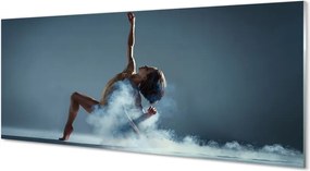 Szklany Panel Kobieta Tańcząca w Dymie