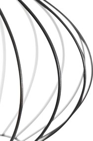 Industrialna lampa stojąca czarna 23 cm - Margarita