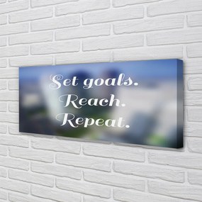 Obraz canvas na ścianę Elegancki Biały Napis