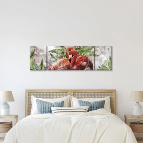 Obraz - Flamingi (170x50 cm)