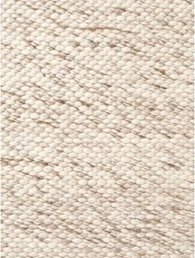 Beżowo-naturalny wełniany okrągły dywan tkany ręcznie ø 160 cm Lyon Beans – Elle Decoration