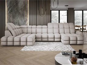 Narożnik TOLLO XL Lewostronny Elektryczna regulacja Tkanina SOLAR 16 WERSAL