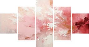 Obraz - Różowa abstrakcja (125x70 cm)