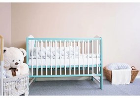 New Baby Łóżeczko dziecięce Elsa, biało-miętowe
