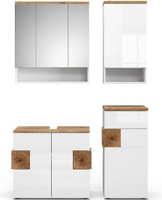 Zestaw mebli łazienkowych biały 73x37x64 eden