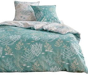 Pościel bawełniana 220 x 240 cm AIRY DAWN, wzór roślinny