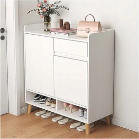 NOWOCZESNA KOMODA SZAFKA BIAŁA POJEMNA MIEJSCE NA BUTY 60 CM Z SZUFLADĄ