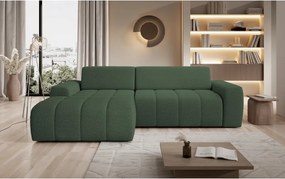 Narożnik SAVIO Lewostronny z Elektryczną Regulacją wolnostojący tkanina KANSAS 22 Zielony WERSAL