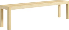 HOMCOM Drewniana ławka ogrodowa dla 3 osób do 330 kg drewno sosnowe 175x33x45 cm | Aosom PL